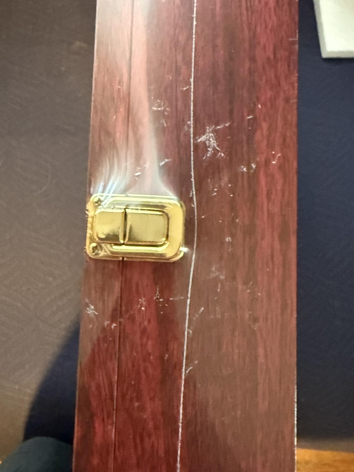 FramePro Rock Display Case Wall Mount Shadow Box with Shelves (Cherry) | 16x13.5 adjustable rock collection box, holds crystals fossils and seashells, geology gift for adults and kids customer photo 2