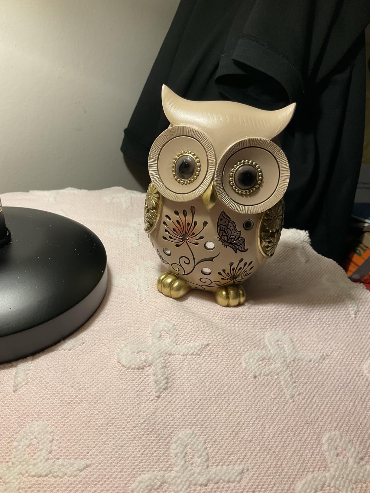 Owl Statue for Home Decor Accents - Boho Decor for Rooms, Bookshelf, Office Table and Living Rooms, Vintage Cute Figurines for Bird Lovers Owl Gifts customer photo 1