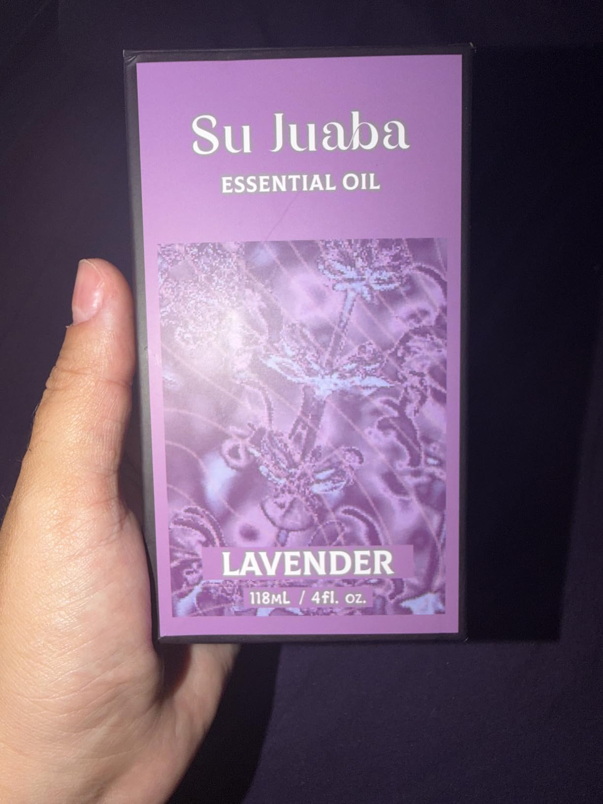 SU JUABA Lavender Essential Oil for Aromatherapy, Sleep & Relaxation | Calming Scent for Diffusion & Skin Care, Ideal for DIY Candles Soap & Fabric Softening - 118mL / 4 fl oz customer photo 2