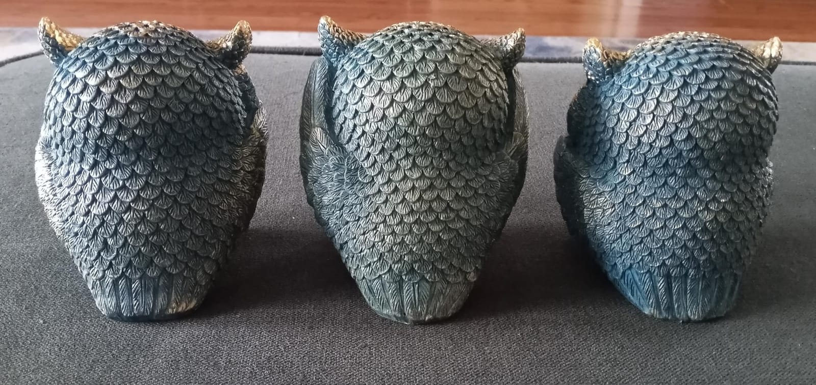 FJS White Gold Owl Figurine Modern Owl Statue Home Decor Accent | Elegant White Gold Owl Sculpture For Shelf Decor, Living Room Mantel, Office Desk, Fireplace Decor And Owl Lover Gift customer photo 1