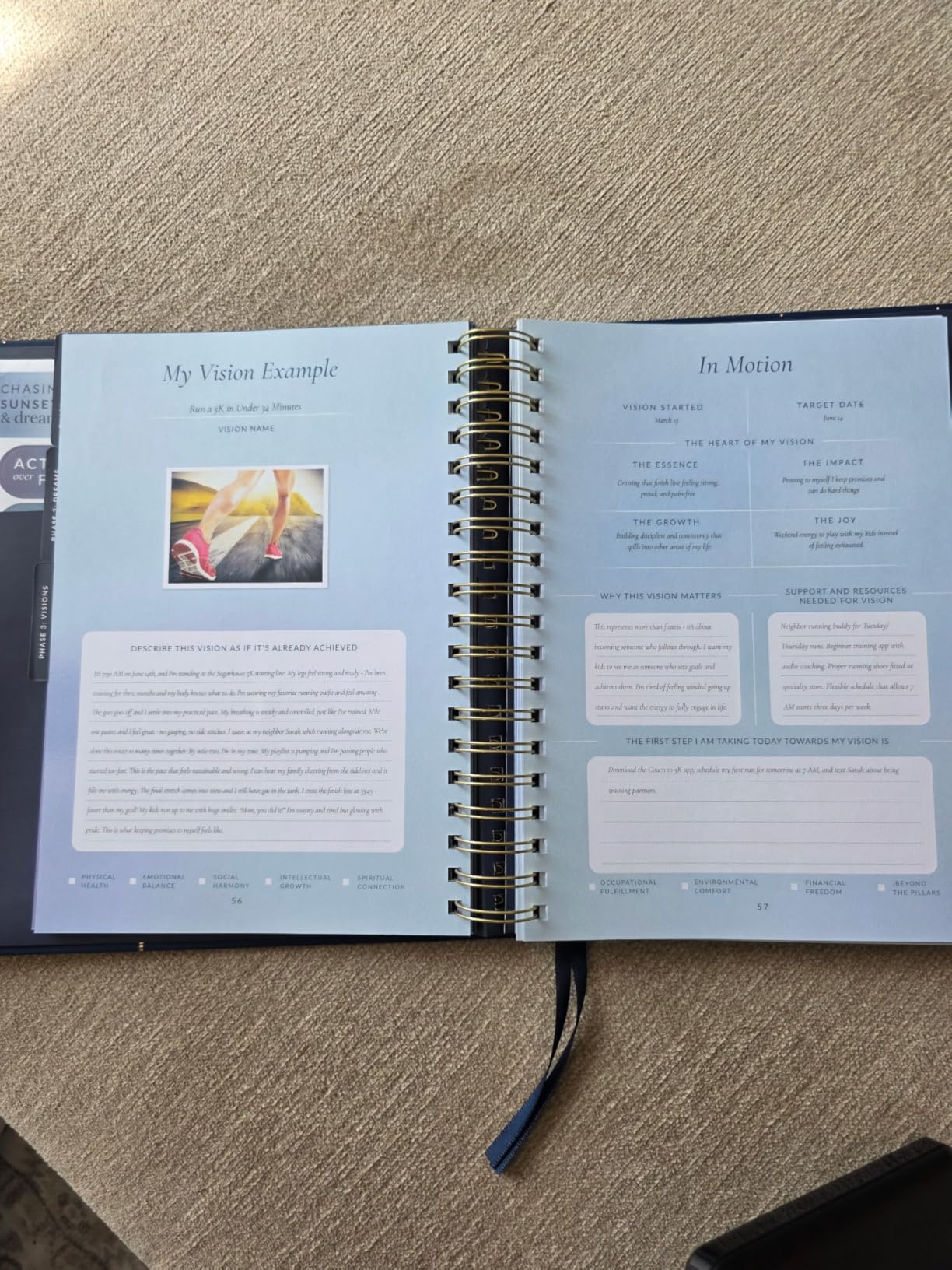 Vision Board Kit & Guided Manifestation Journal | Goal Planner & Habit Tracker, Self Care & Reflection Tools customer photo 2