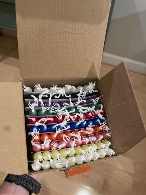 100 Pack 4 Inch Spell Candles, Colored Taper Candles for Rituals, Birthday, Decoration, 10 Vibrant Colors, Unscented Mini Bulk Candles for Chime, Wicca, Altar, Magic, Witchcraft Supplies customer photo 1