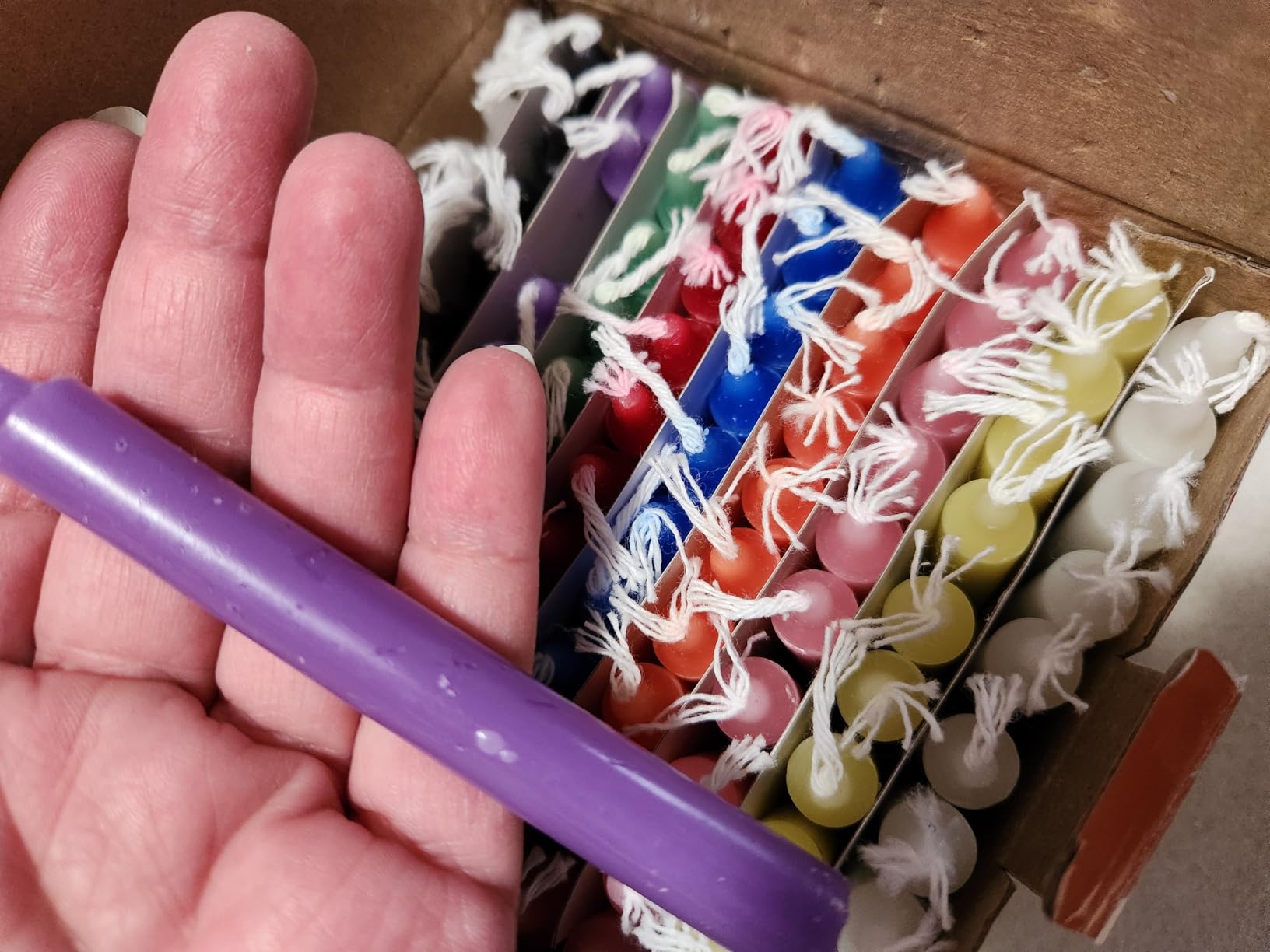 Spell Candles 100 Pack Bulk - 4 Inch Colored Mini Taper Candles for Rituals, Witchcraft & Wiccan Altar, Unscented Candles Compatible with Chime Holders, Prayer, Meditation, Birthday Decor customer photo 2