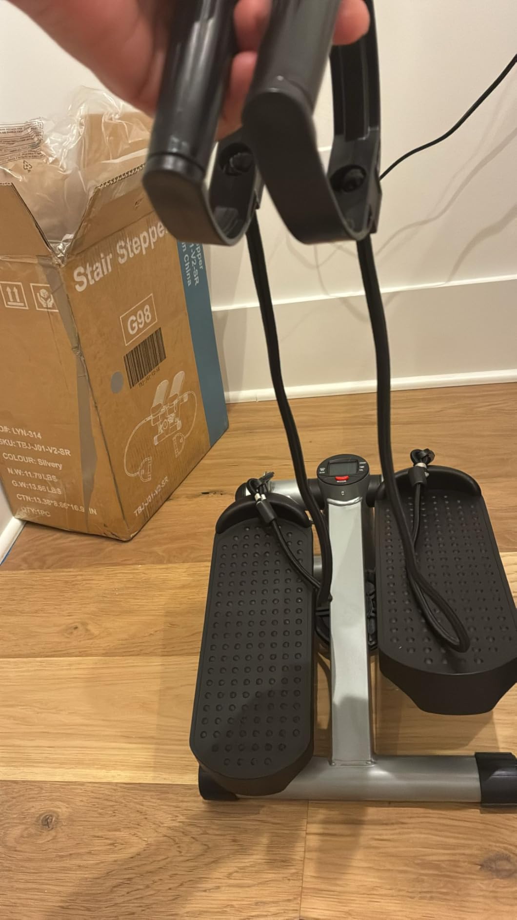 OLIXIS Steppers for Exercise At Home Workout Equipment, Mini Stepper Exercise Machine for Senior Citizens, Twist Stepper with Resistance Bands, Cardio Weight Loss Equipment Home Fitness customer photo 2