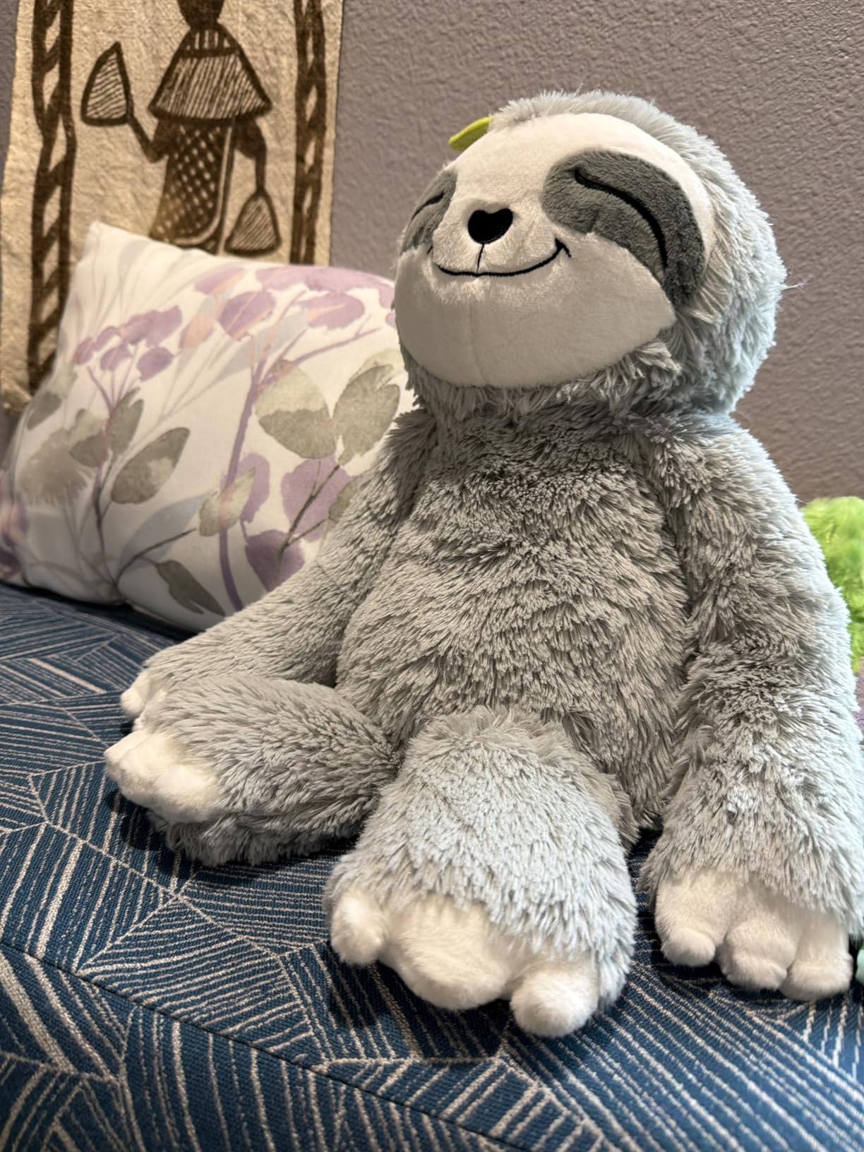 Mewaii Weighted Stuffed Animals Sloth Plush, Heatable Coolable, 4 lb, 20in | Mom's Choice Award, Microwaveable Inner Pad, Huggable Sloth Plushies customer photo 1