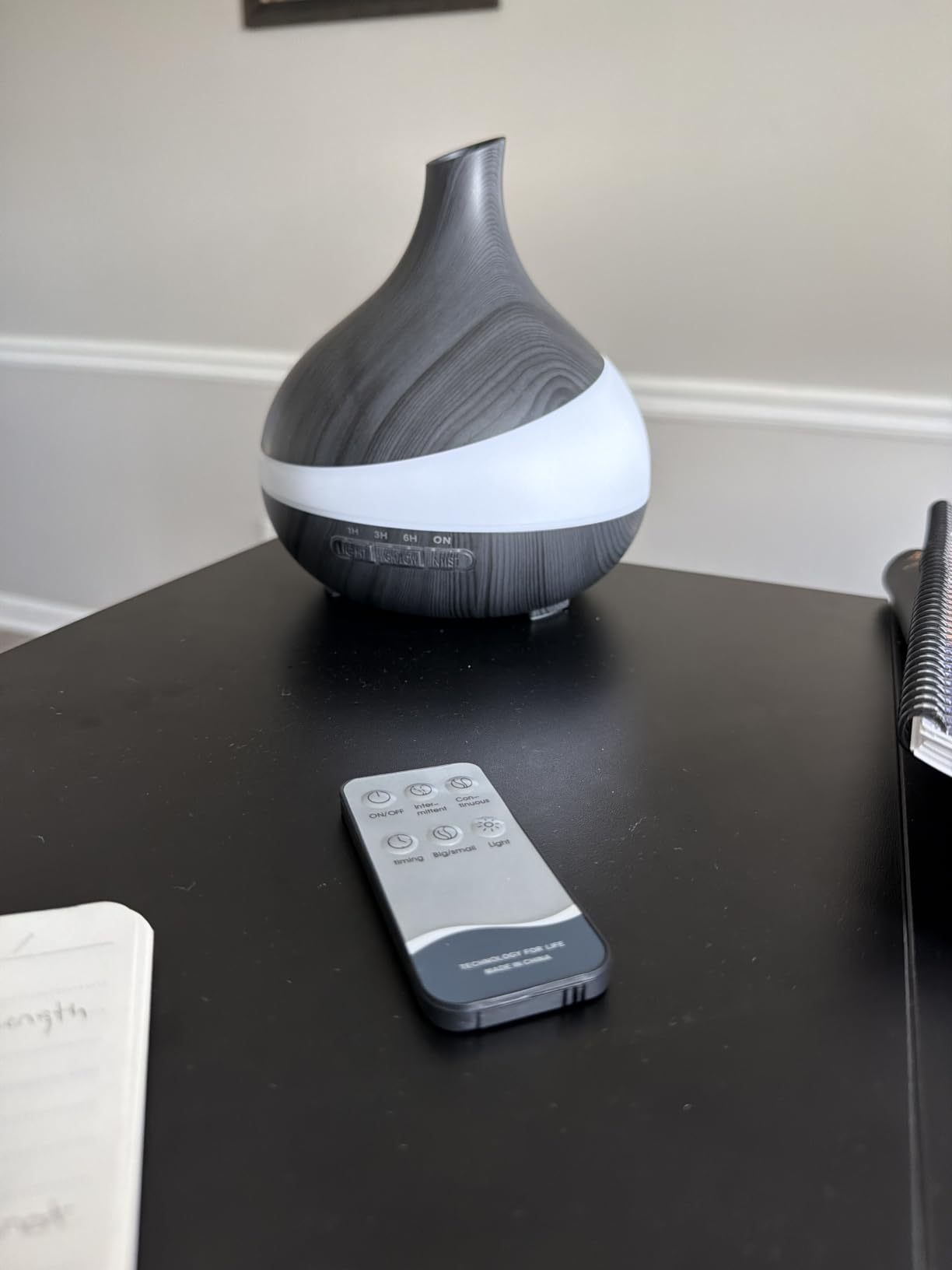 HJTHJT 500ML Essential Oil Diffuser for Home: 14 Color LED Humidifier | 2 Mist Modes (30/60ml/h) Aromatherapy Diffuser for Hotel Spa & Yoga - Remote & Night Light - Auto Shut-Off for Bedroom customer photo 2
