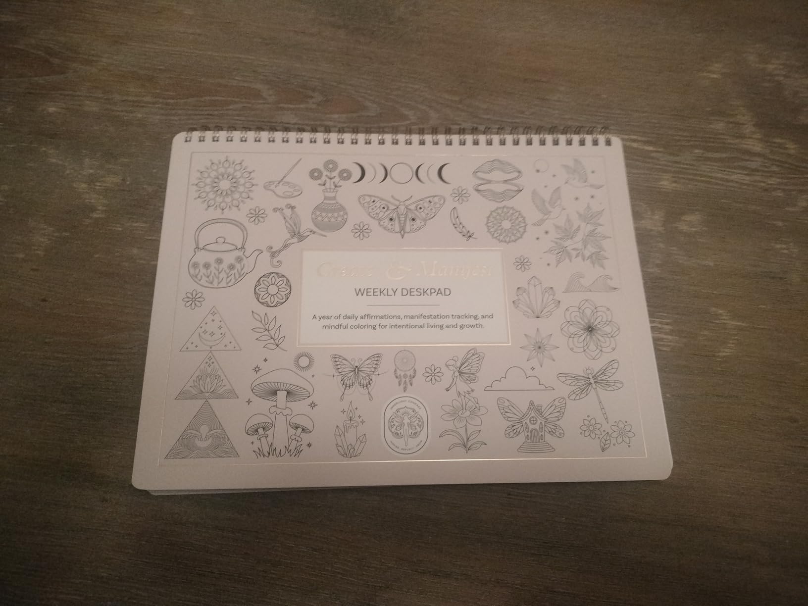 Manifestation Planner for Daily Affirmations | Law of Attraction, Gratitude and Mindful Coloring | Intention Setting Tracker for Women | 52 Sheets for 1 Year | A4 customer photo 2
