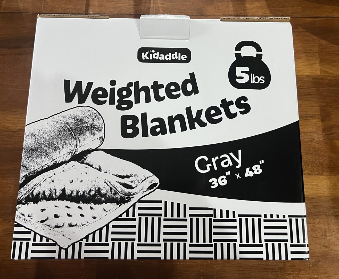 XL Weighted Blanket for Kids 5lb (Grey) 36x48 Inch, Plush Minky customer photo 2