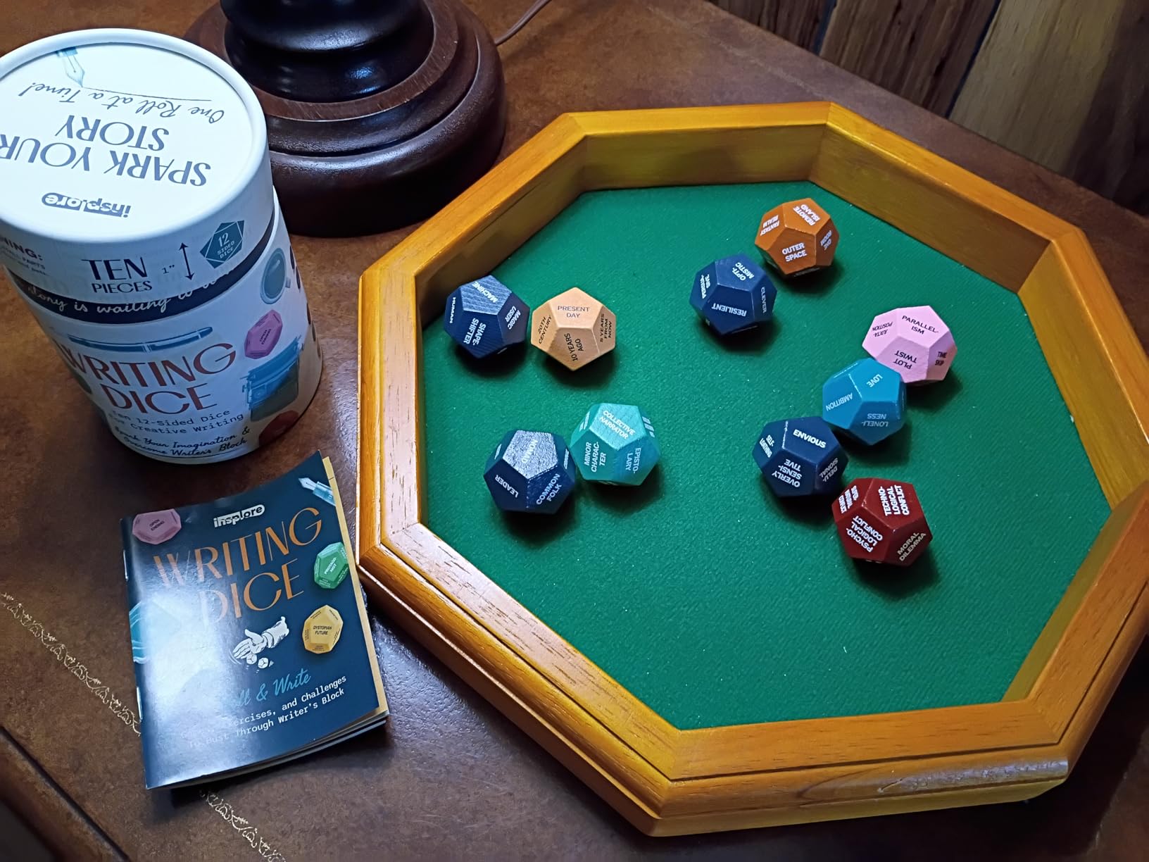12-Sided Writing Dice - Giftable Creative Writing Tool for Beating Writer's Block - 120 Inspiration Prompts Plus Fun Games and Challenges - Great Gift for Teen and Adult Authors customer photo 2