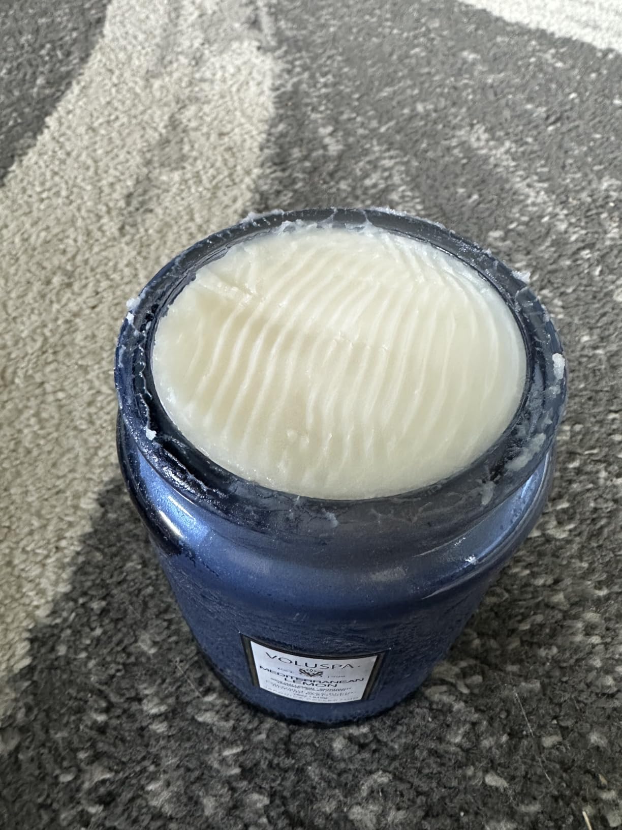 Voluspa Mediterranean Lemon Large Scented Candle Jar 18 Oz, 100 Hr Burn | Coconut Wax Blend in Decorative Glass, Clean Even Burn, USA Handcrafted Gift customer photo 1