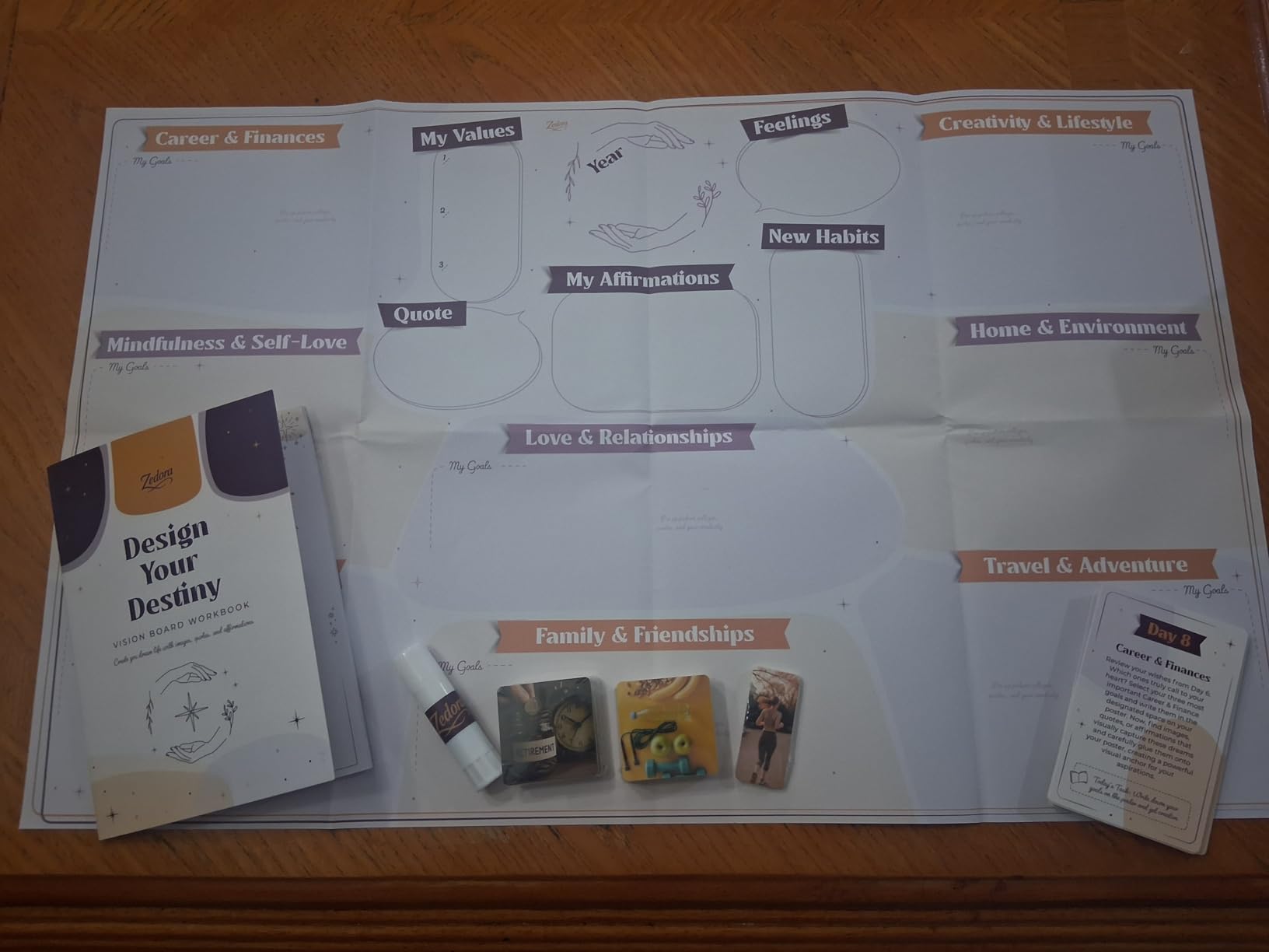 Vision Board Kit - 24 Day Guided Journey. Manifest Your Dream Life Now | All Supplies Included customer photo 1