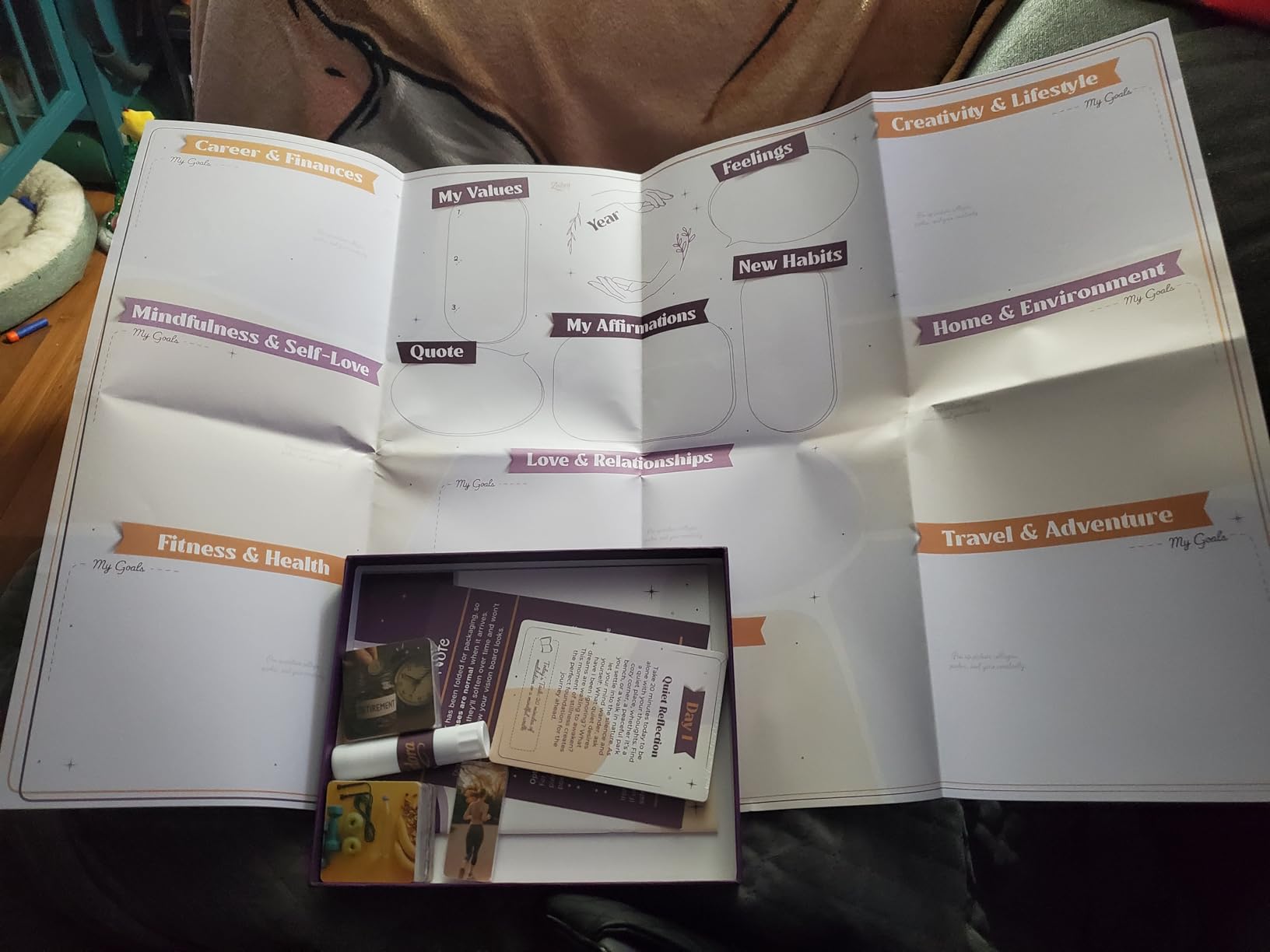 Vision Board Kit - 24 Day Guided Journey. Manifest Your Dream Life Now | All Supplies Included customer photo 2