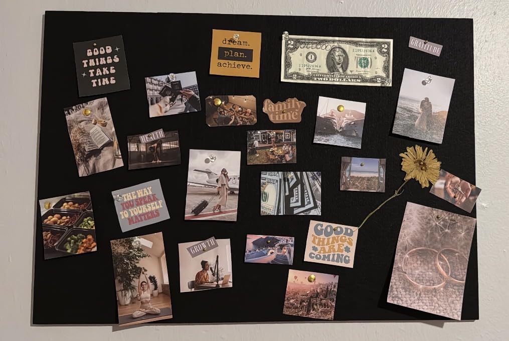 ZICOTO Inspirational Vision Board Kit - Complete Set with Book & Felt Board customer photo 1