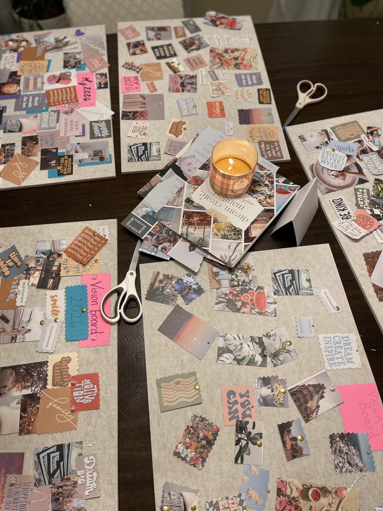 ZICOTO Inspirational Vision Board Kit - Complete Set with Book & Felt Board customer photo 2