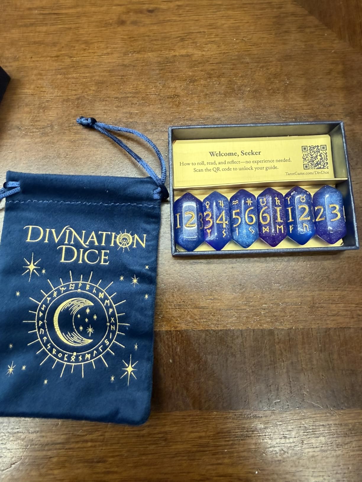 Astrology Dice for Readings - Divination Tools with Planetary Symbols & Zodiac Signs | 6 Mystic Dice | New Age, Witchy | Unique Gift for Women & Men | Ask a Question, Discover The Forces at Play customer photo 2