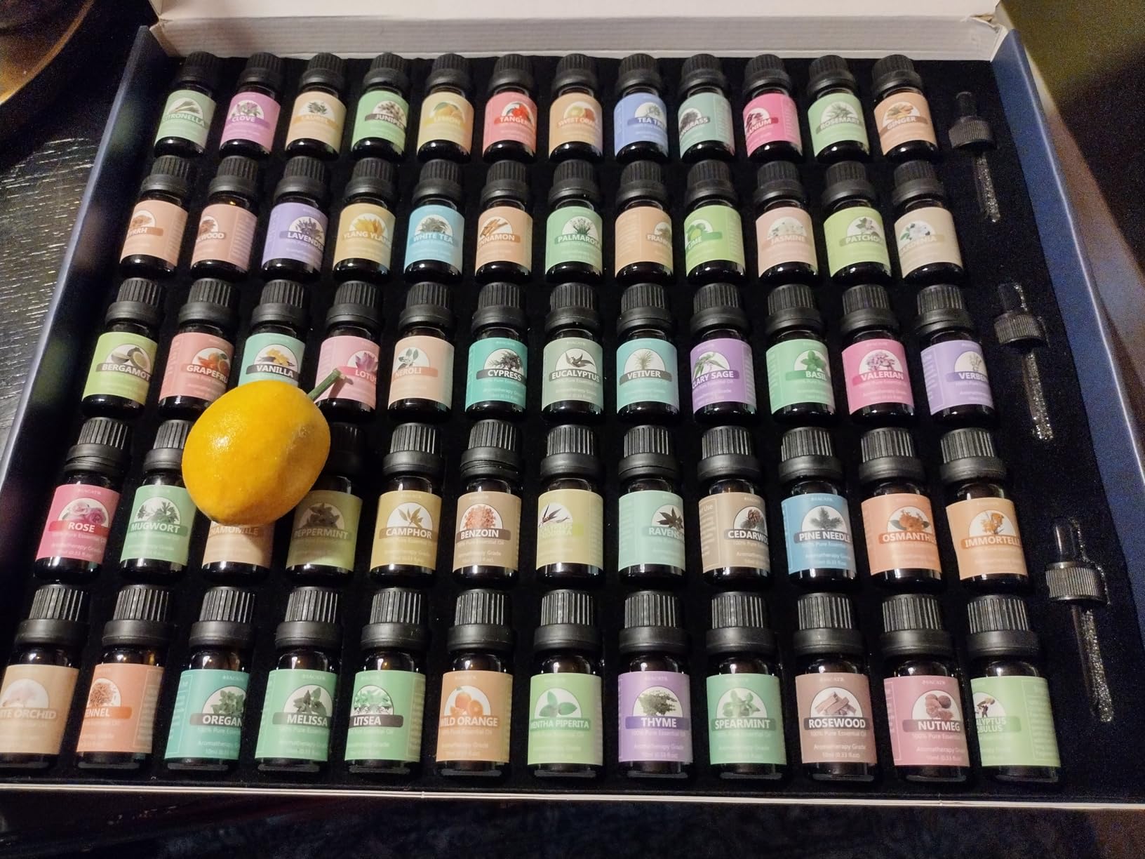 SACATR 40 Pcs Natural Essential Oil Sets, Fragrance Oil Scent (40 * 10ML) | For Diffuser, Humidifiers, Skin Care, Massage, DIY Candle, Soap Making, Festival Gifts customer photo 1