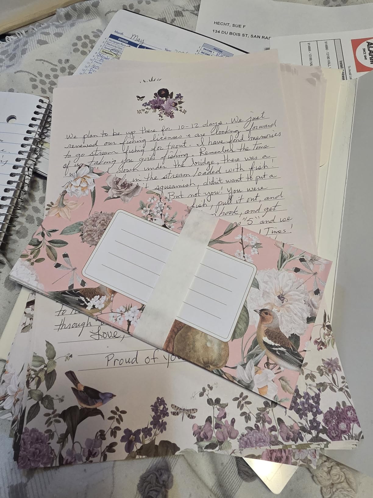 Beautiful Stationery Set with Envelopes - Premium-Quality, No-Bleed Lined Letter Writing Paper with Elegant Floral Designs - Cute Stationary Supplies Kit for Women & Personalized Gift for Loved Ones customer photo 1