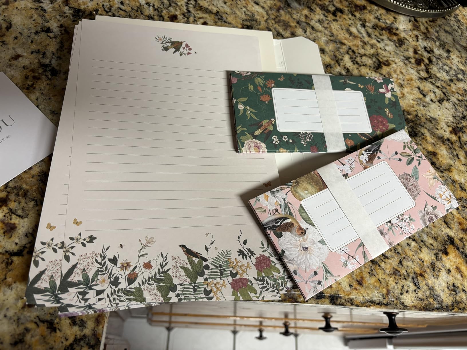 Beautiful Stationery Set with Envelopes - Premium-Quality, No-Bleed Lined Letter Writing Paper with Elegant Floral Designs - Cute Stationary Supplies Kit for Women & Personalized Gift for Loved Ones customer photo 2