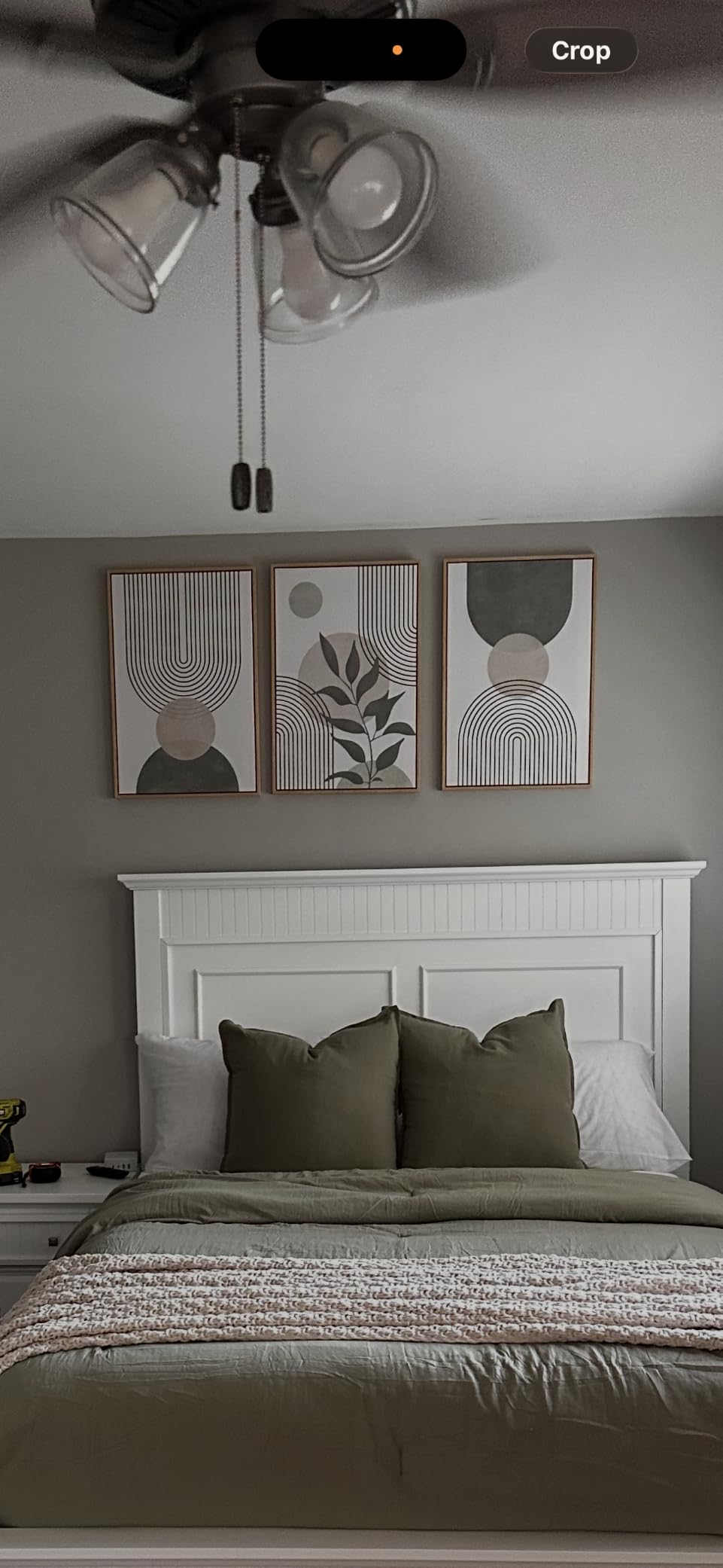 Framed Sun and Moon Boho Wall Art Bedroom, 3 Piece Abstract Minimalist Terracotta Canvas Painings Prints Artwork for Walls, Mid Century Modern Bohemian Pictures for Living Room Office Wall Decor, 16x24 Inch customer photo 1