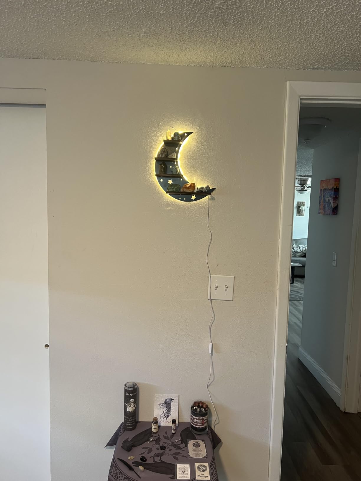 Moon Shelf with LED Light - 12