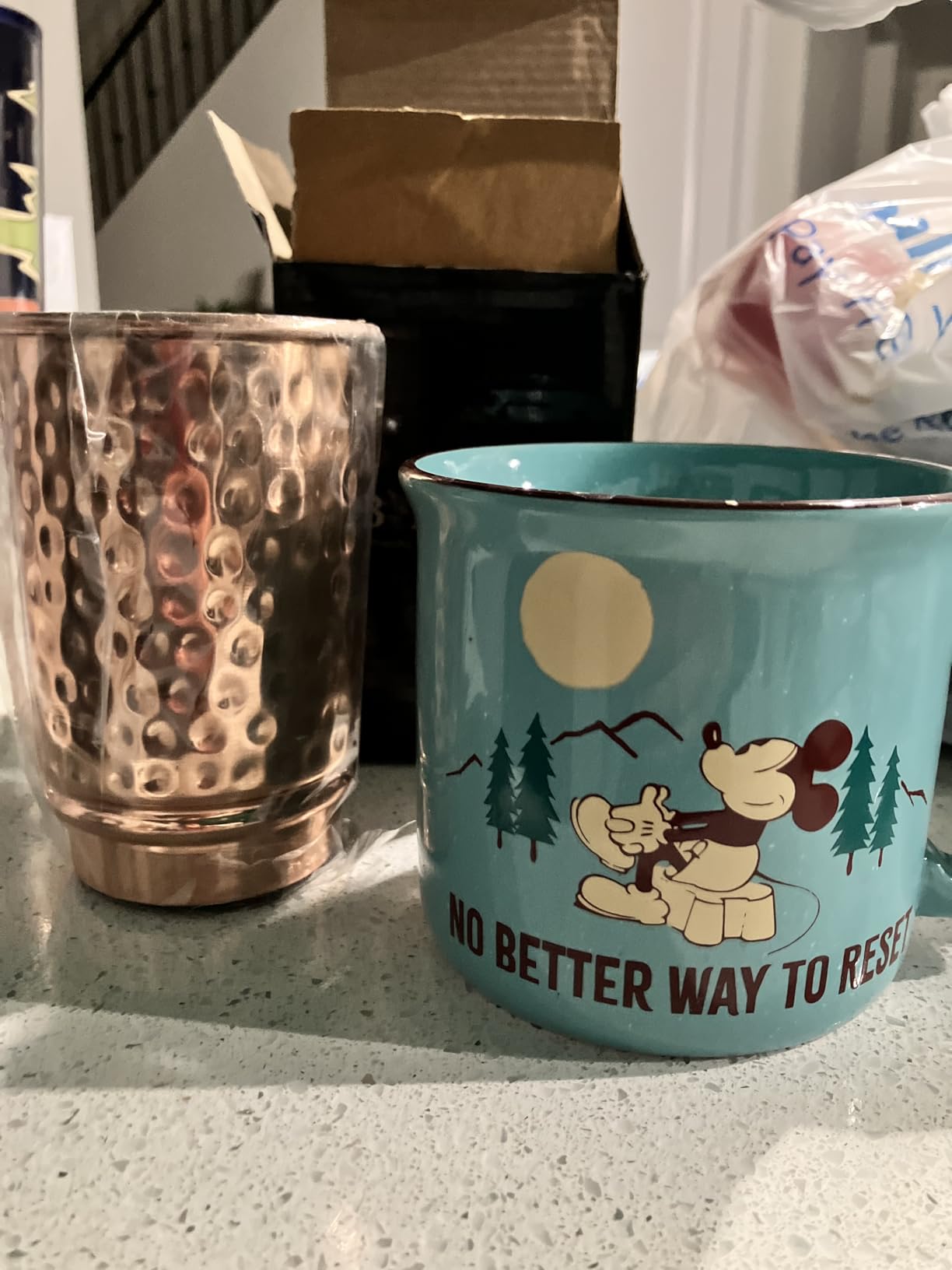 100% Pure Copper Tumblers |BPA Free| No coating| Lacquer Free| Handcrafted Hammered Ayurvedic Glasses | 350 Ml/11.8 OZ Water Cups for Health, Detox & Hydration | Gift Box Incuded customer photo 1