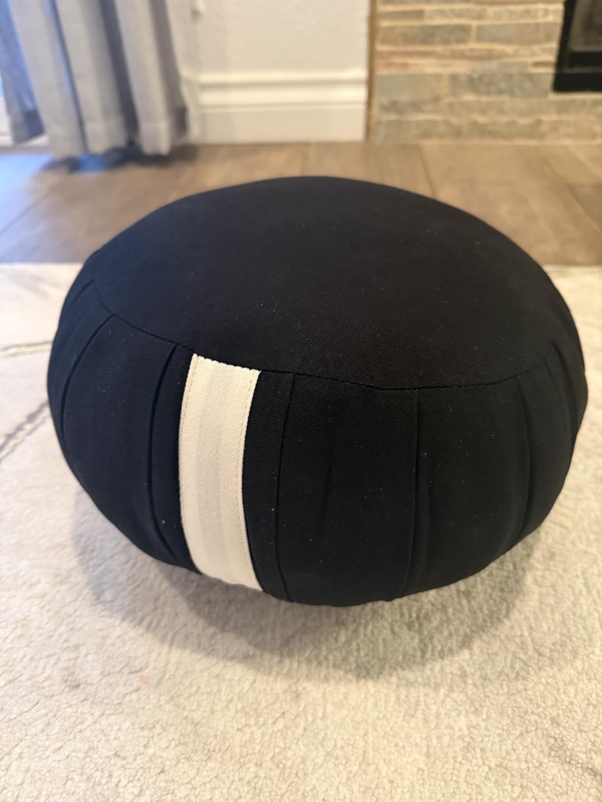 Zafu Meditation Cushion Japan Made | Authentic Zen Temple Style Zazen Seat - Firm Kapok Filling for Mindfulness, Yoga & Posture Support For Adults customer photo 1