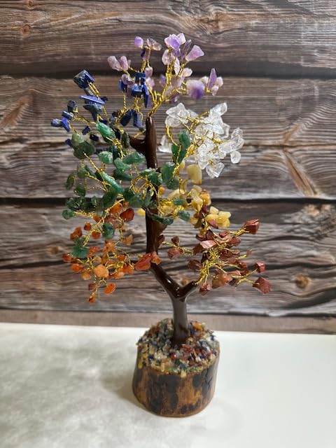 KSJONE 7 Chakra Tree of Life Handmade Feng Shui Bonsai Crystal Healing Money Tree | Boho Decor | Home Decor Trees for Positive Energy, Money, Good Luck Birthday Gifts for Women | Spiritual Gifts customer photo 1