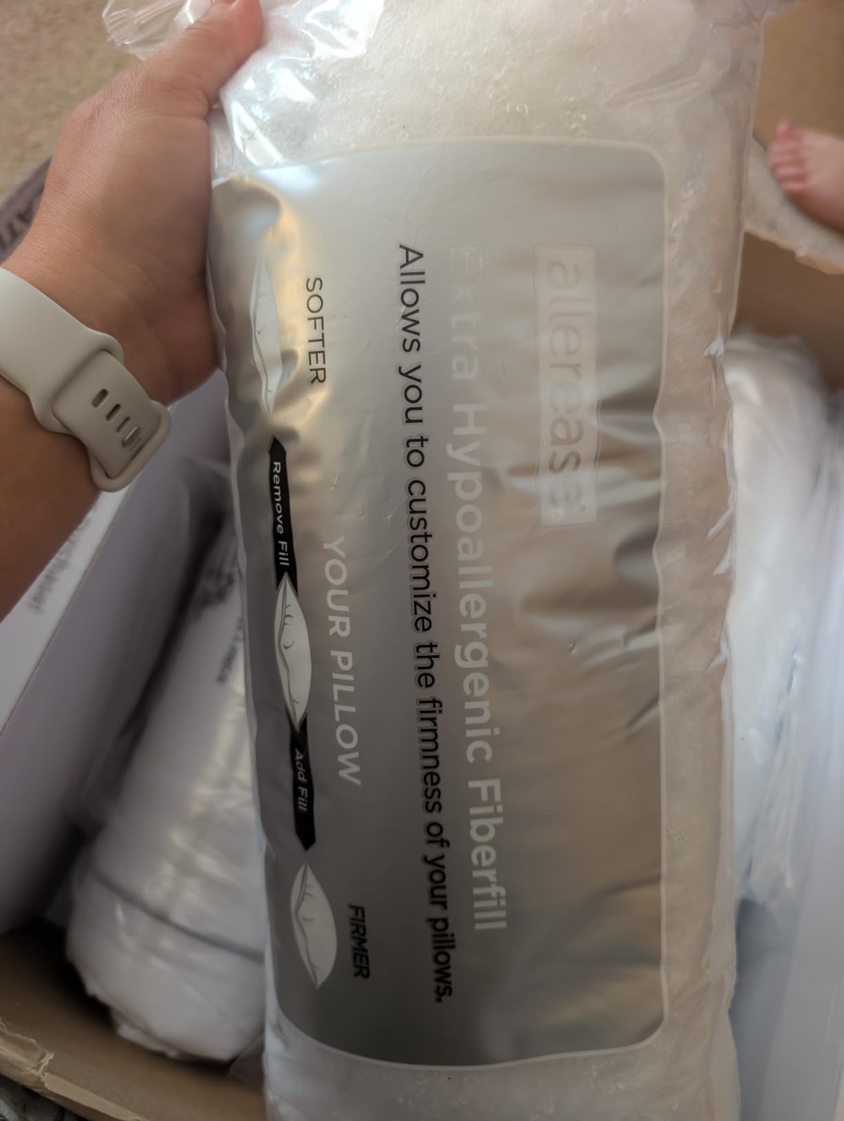 AllerEase Platinum Adjustable Allergy Pillows 2 Pack Std/Queen customer photo 2