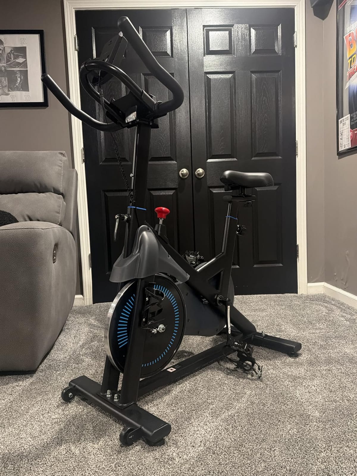 Wenoker Exercise Bike, Magnetic Stationary Bike with App, Adjustable Seat customer photo 2
