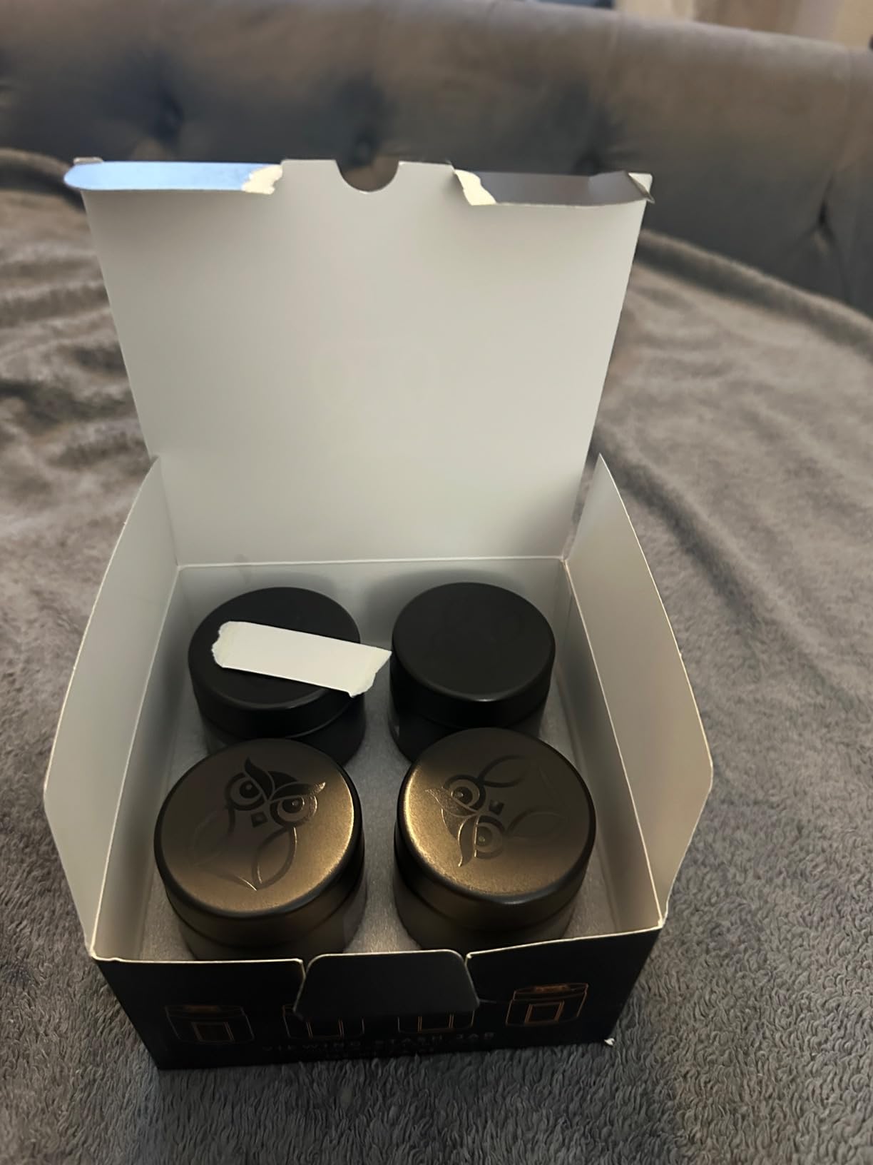 Treehouse Smell Proof Containers (120mL), Jars with Airtight Lids for Herbs, Spices, Coffee and Tea, Air Tight Glass Storage Jars with UV Protection Glass, (Set of 2) (Matte Black) customer photo 2