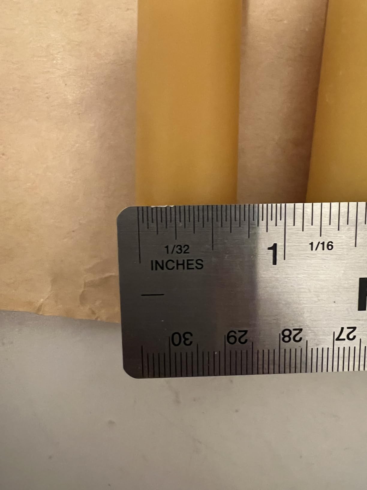9 inch Natural Beeswax Taper Candles Set of 6, Smokeless and Dripless Pure Organic Beeswax Candles for Dinner Room Decor Emergency Housewarming Gift, Long Lasting Burning, Nontoxic customer photo 1