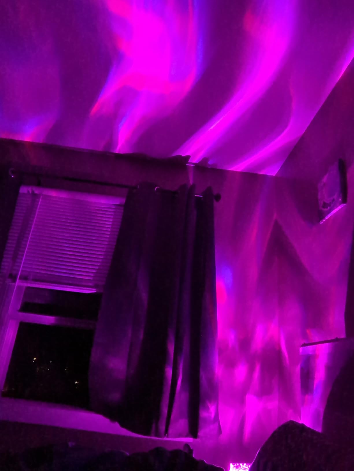 Galaxy Projector Night Light Projector, 15-Color Star Projector for Bedroom | 15 White Noises, 7 Brightness, 4 Speed, Green Star, Bluetooth, Remote, Timer, Teen Boys Gift, Ceiling, Room Decor customer photo 1