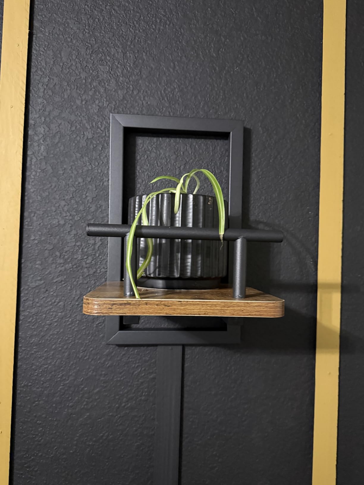 2-Pack Floating Shelves for Indoor Plants, Wall Mounted Storage Shelves for Bedroom, Living Room, Kitchen, Office, Bathroom Decor customer photo 2