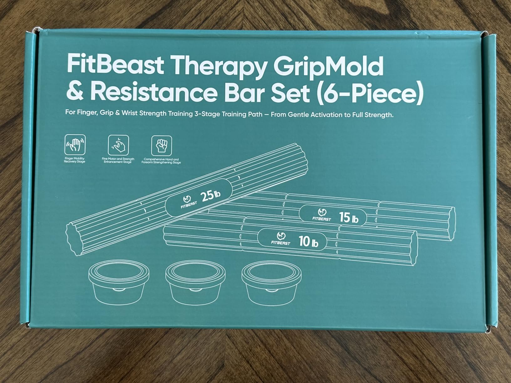 FitBeast Flex Therapy Bars and Therapy Putty Set, Hand Therapy and Grip Strength Training for Finger, Wrist & Forearm Exercise customer photo 2