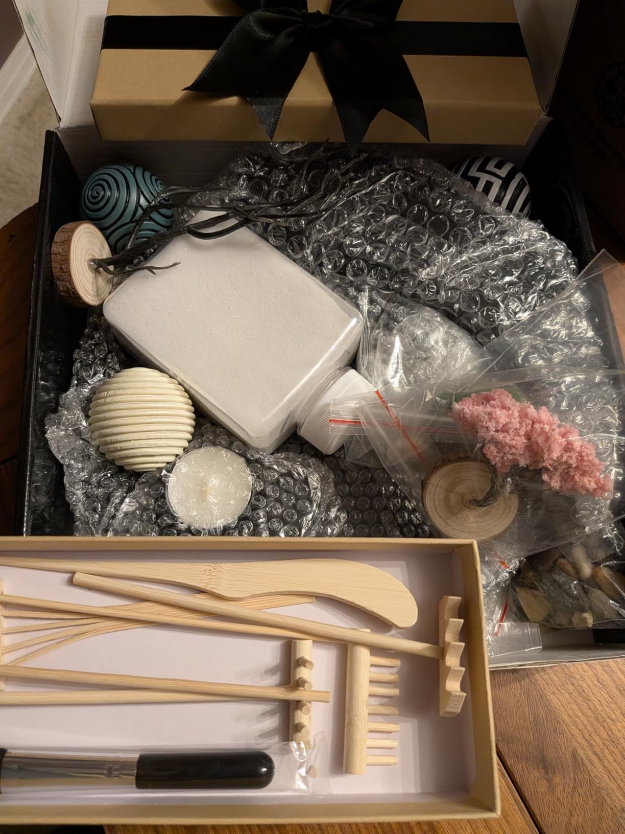 Desktop Zen Garden Kit, Sensory Relaxation Sand Tray Therapy Tool, Home & Office Decor Meditation Sandbox Gift customer photo 2