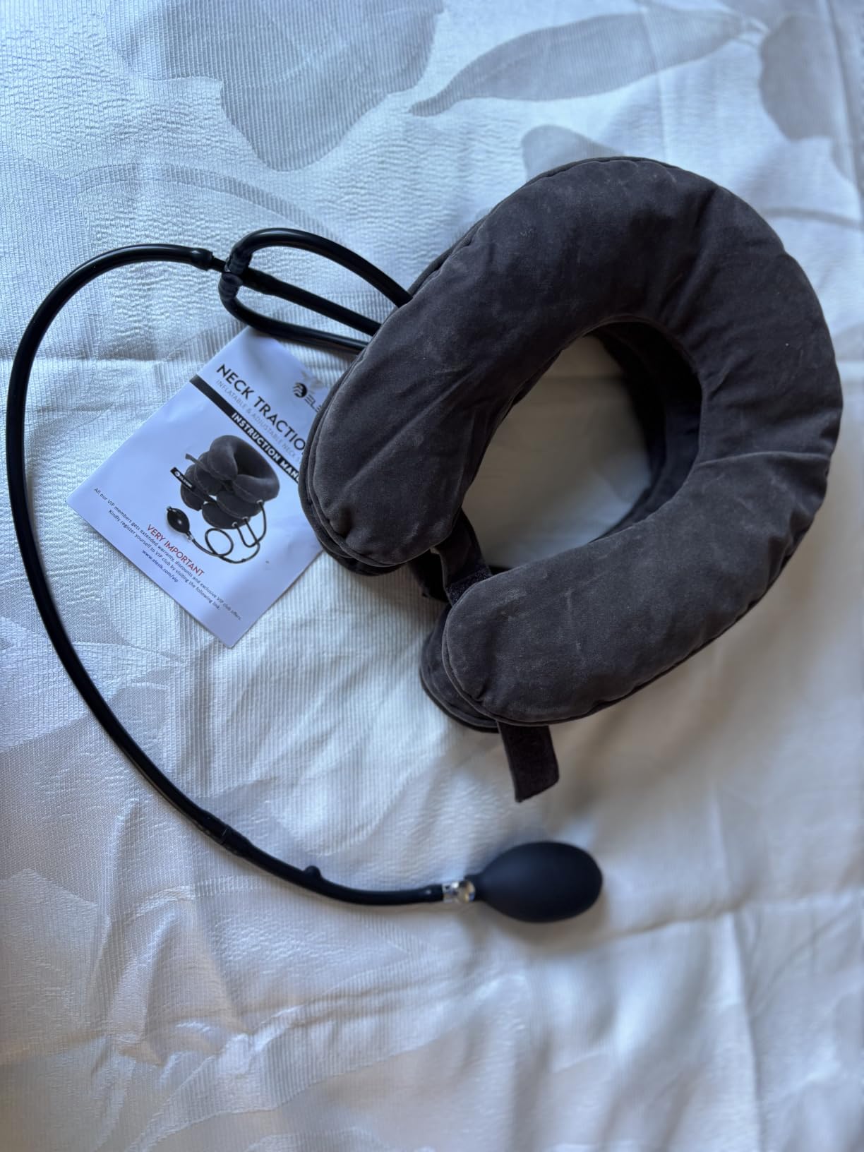 Cervical Neck Traction Device, Neck Stretcher and Cervical Traction Device | Neck Decompression Devices, Cervical Neck Stretcher, Neck Traction Pillow, Neck Extender, Neck Support, Pinched Nerve Relief customer photo 1