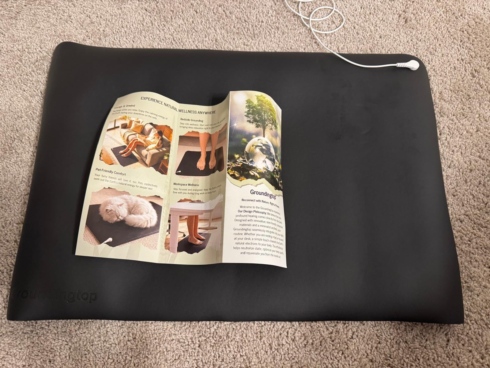 Grounding Mat for Feet, Earthing Mat Grounding Pad 24