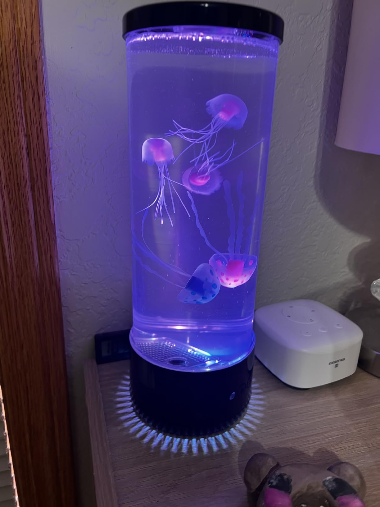 Jellyfish Lamp, 16 Color Mood Night Light, Dual Power Mode Whisper-Quiet Sensory Aquarium Light, Decorative Night Lamp with Remote Control & Timer for Home Office Bedroom Decor for Kids Adults customer photo 2