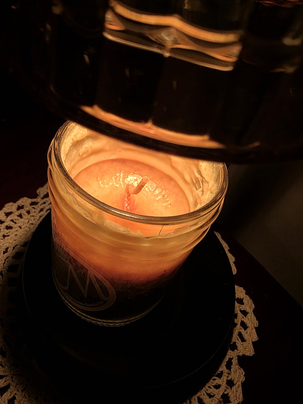 Candle Warmer Lamp with Timer Dimmer,2 Bulbs, Round | Wax Melt Warmer with Wireless Remote Control, Adjustable Height, Birthday Gifts for Mom Women, House Warming Gifts New Home Decor customer photo 2