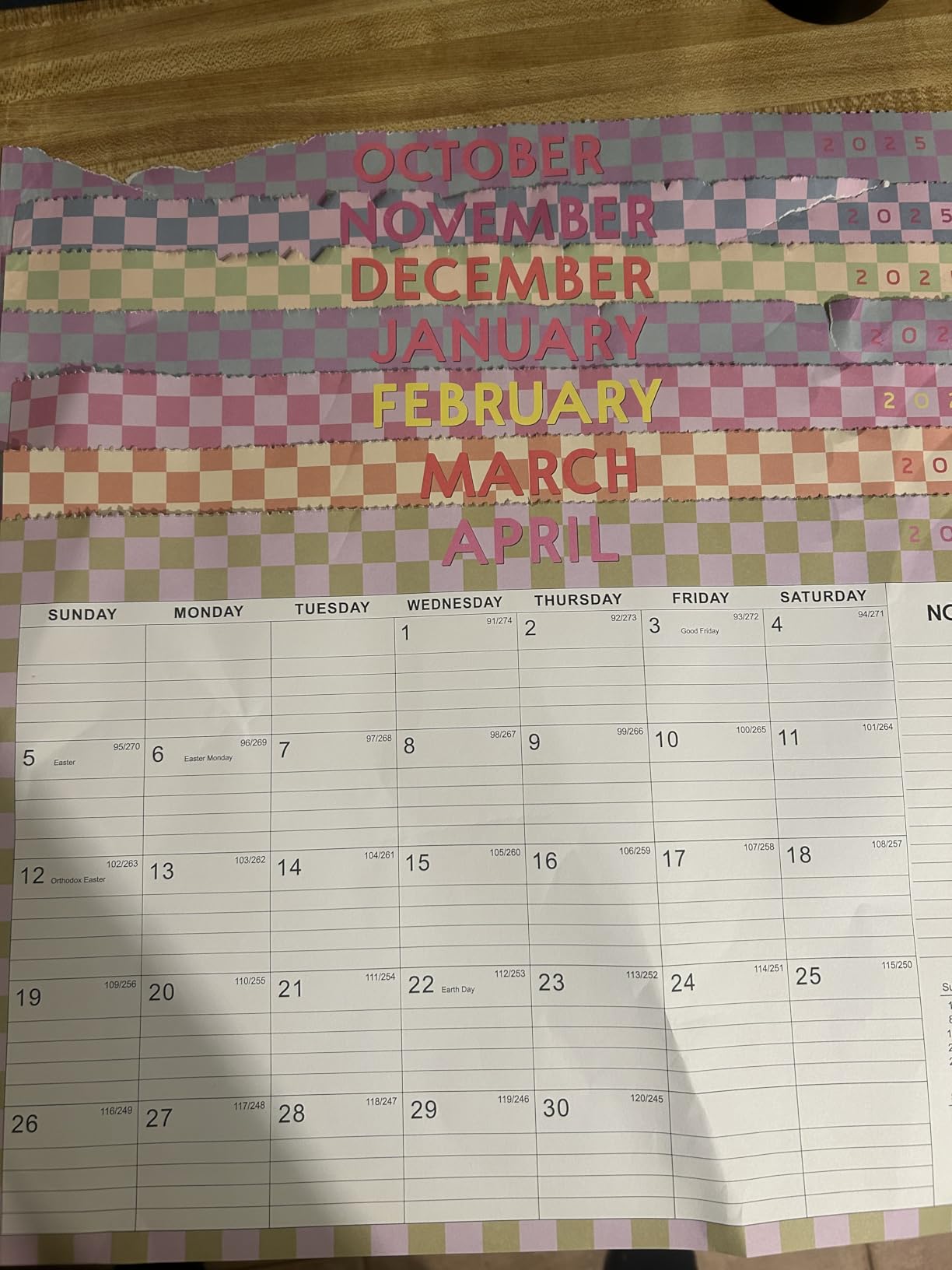 Desk Calendar 2026-2027, Jul 2026-Dec 2027, 18-Month, 17