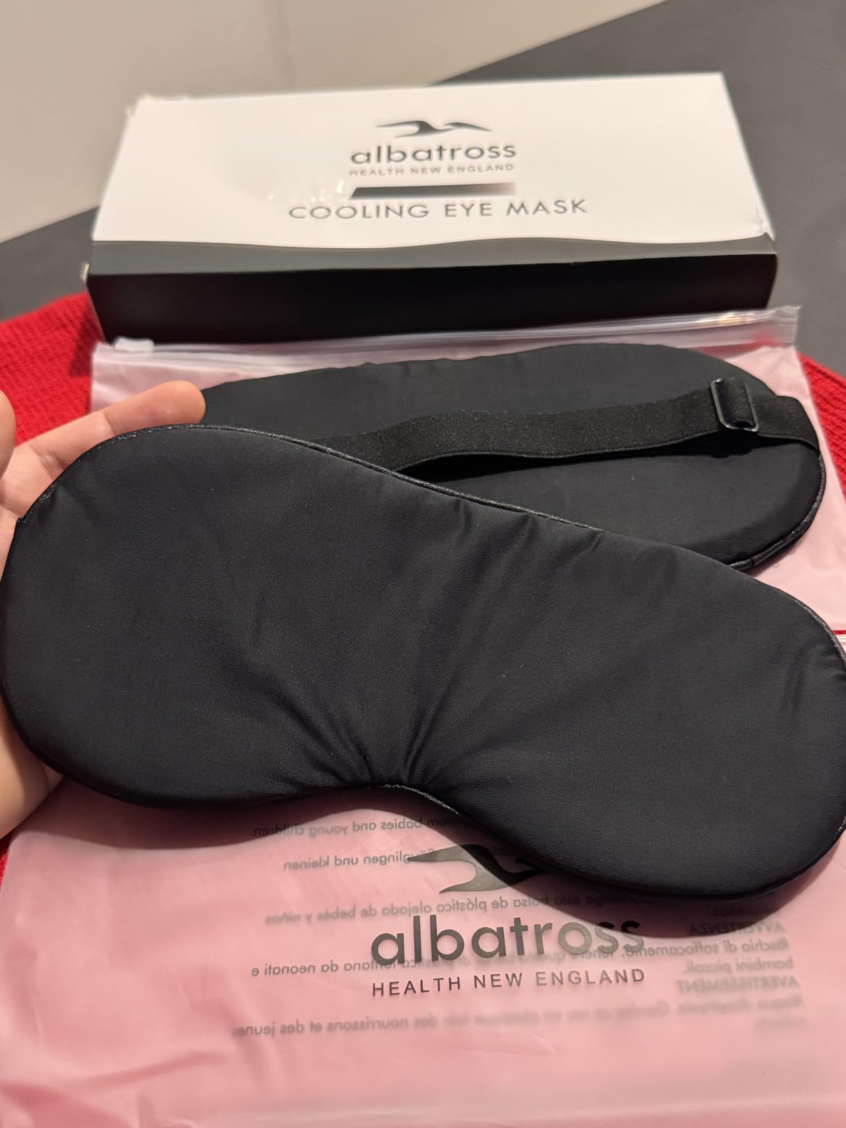 2 Pack Cooling Eye Mask for Migraine Relief, Gel Ice Eye Mask for Puffy Eyes, Dark Circles, Eye Fatigue & Stress - Reusable Cold Compress Weighted Sleep Mask for Men & Women (Black & Black) customer photo 1