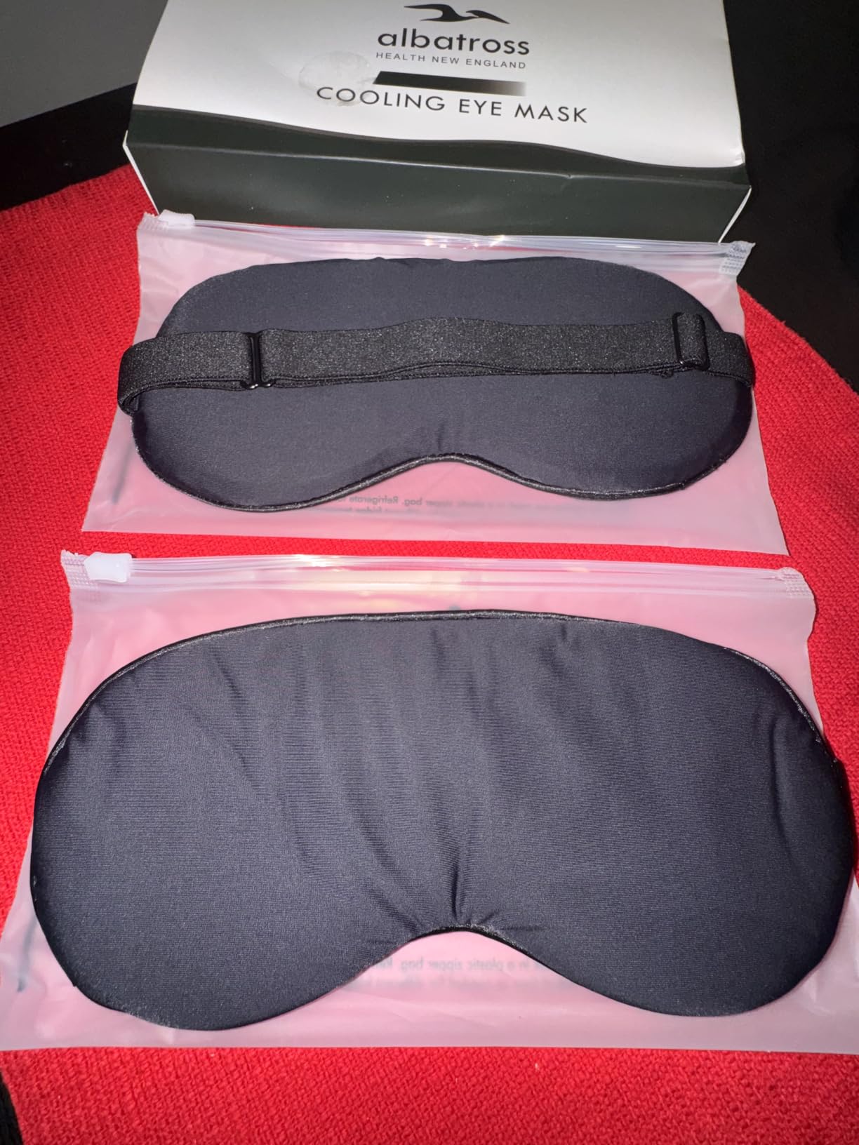2 Pack Cooling Eye Mask for Migraine Relief, Gel Ice Eye Mask for Puffy Eyes, Dark Circles, Eye Fatigue & Stress - Reusable Cold Compress Weighted Sleep Mask for Men & Women (Black & Black) customer photo 2