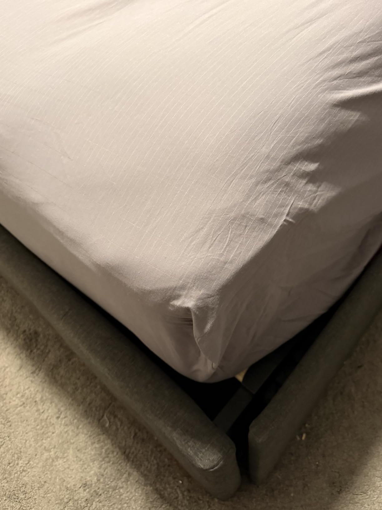 Grounding Sheets Gray Queen 90% Cotton + 10% Silver Bed Sheet for Earthing | 400 Thread Count Deep Pocket Grounded Bedsheets - Improved Sleep Down to Earth Bedding customer photo 1