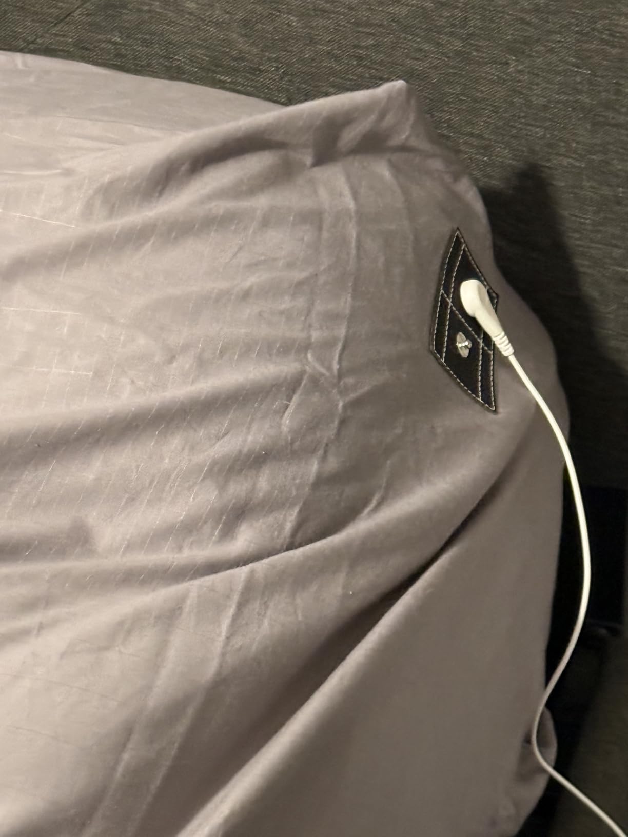 Grounding Sheets Gray Queen 90% Cotton + 10% Silver Bed Sheet for Earthing | 400 Thread Count Deep Pocket Grounded Bedsheets - Improved Sleep Down to Earth Bedding customer photo 2