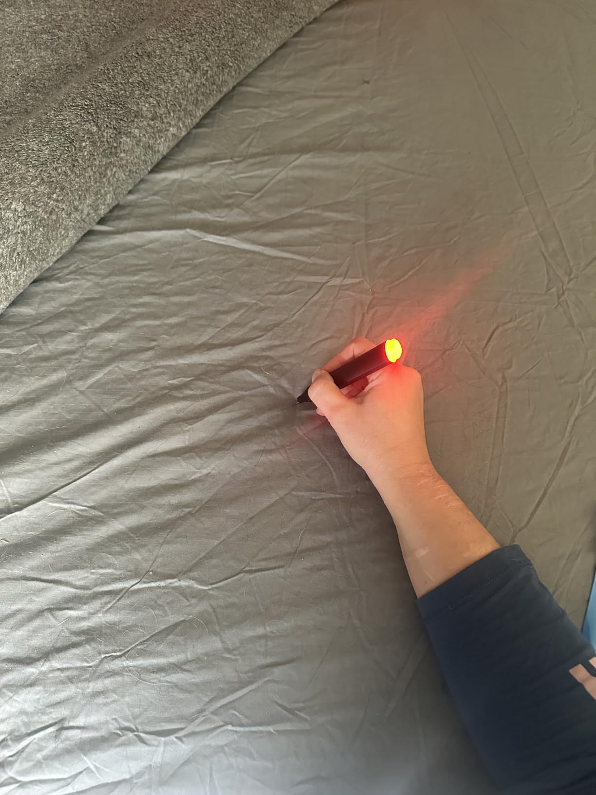 Grounding Sheets King, 90% Organic Cotton+ 10% Pure Silver Fiber,Grounded Bed Sheet Kit, Deep Pocket Grounded Bed Sheet, Relieves Pain - Used for Healthy Sleep Therapy (Gray, King) customer photo 2