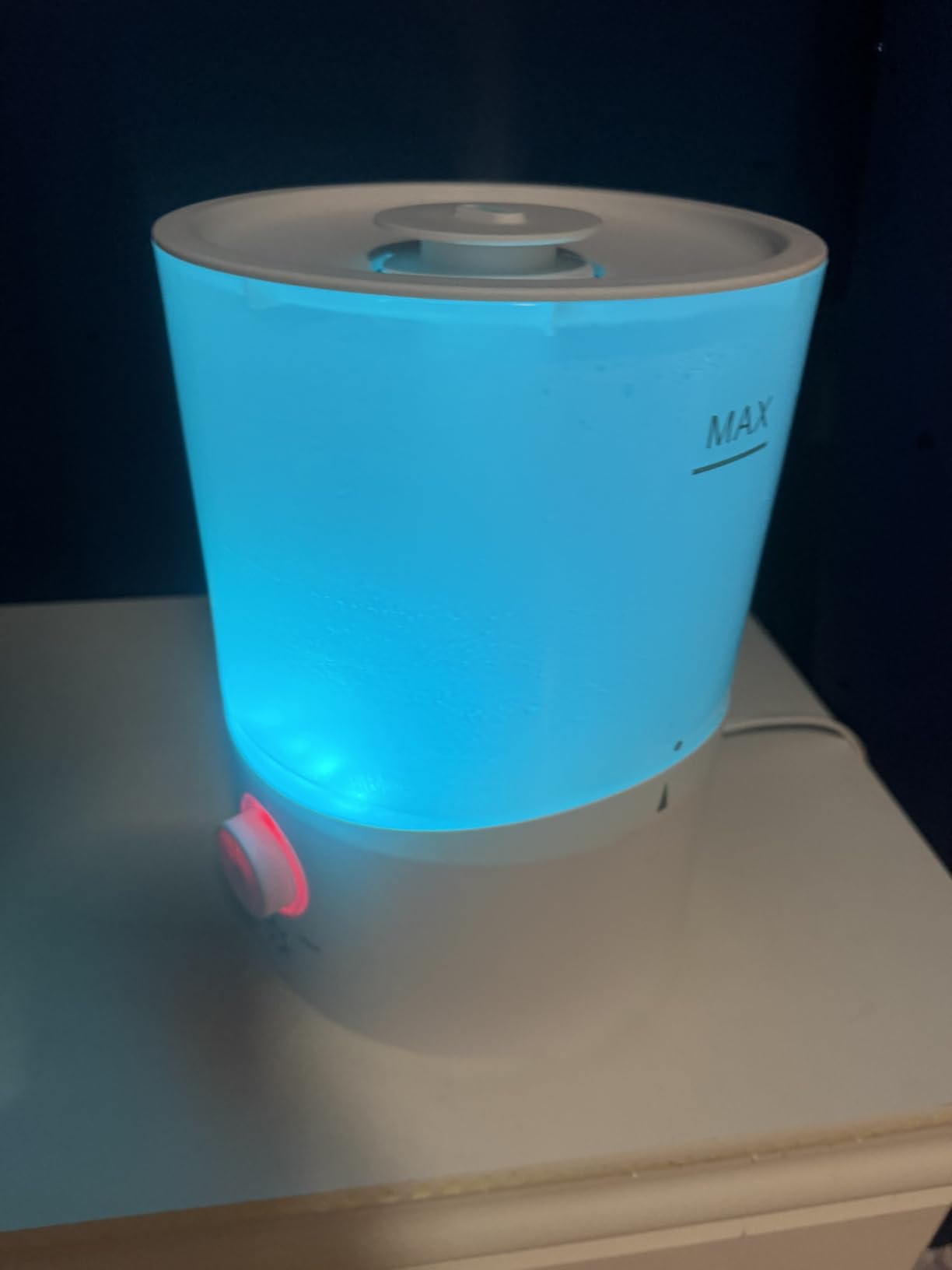 Cool Mist Humidifier for Bedroom, 3L Top Fill Ultrasonic Air Humidifier with Adjustable Knob Control, Quiet Operation, Auto Shut-Off, BPA-Free for Home, Baby, Office, Plants 3L customer photo 1