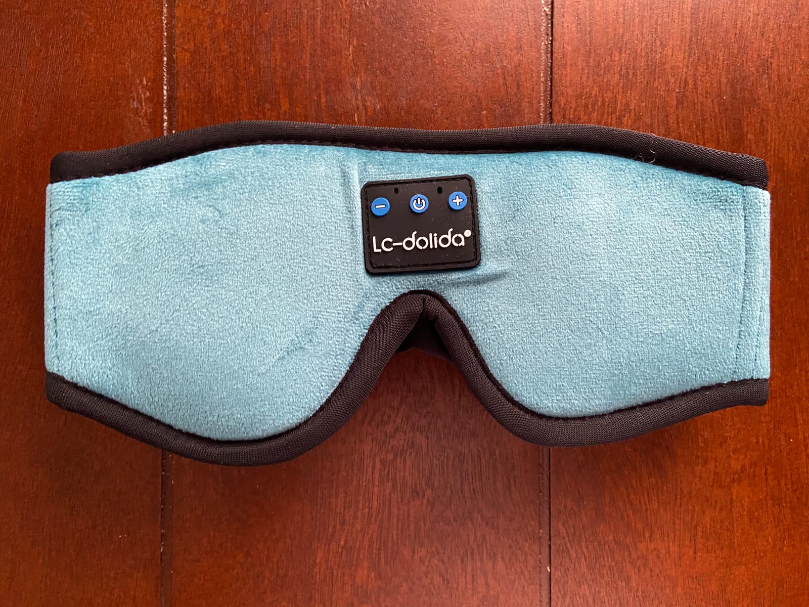 LC-dolida White Noise Bluetooth 5.4 Sleep Eye Mask with Timer, 3D Sleeping Mask Headphones with 16 Soothing Sounds, Total Blackout Sleep Headphones for Side Sleeper/Women/Men (Black) customer photo 1
