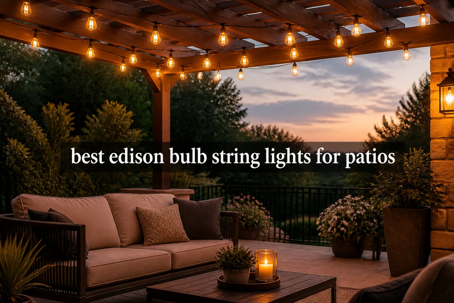 best edison bulb string lights for patios