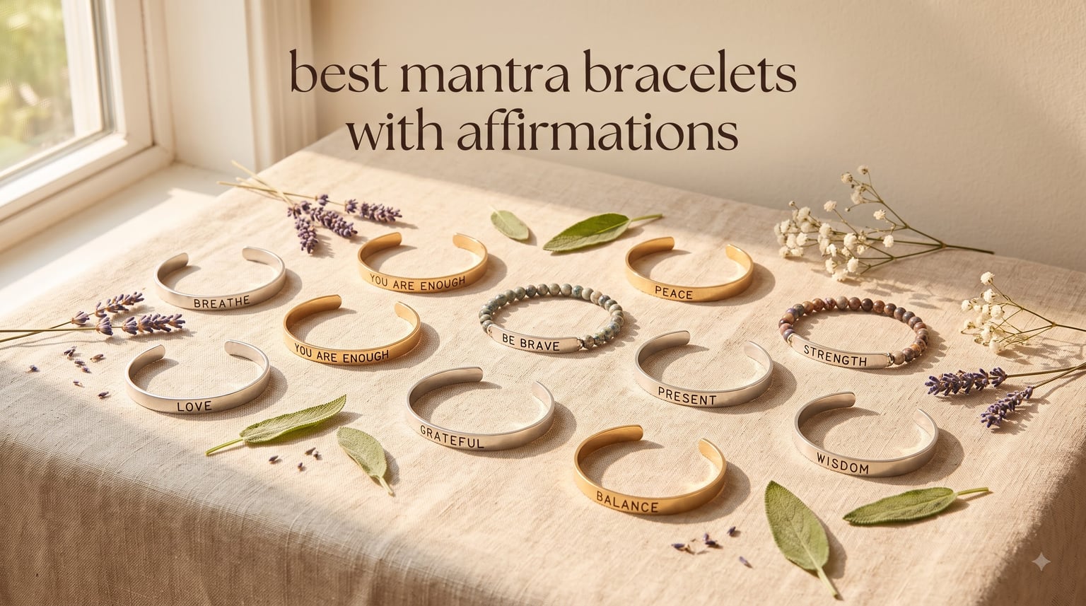 best mantra bracelets with affirmations