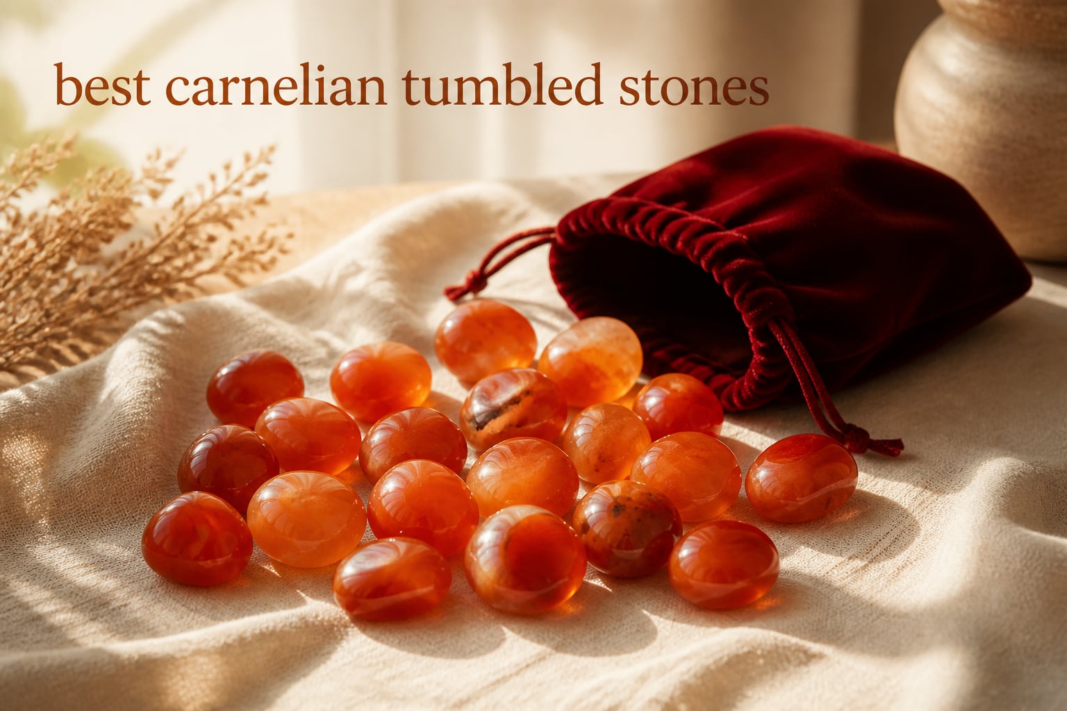 best carnelian tumbled stones